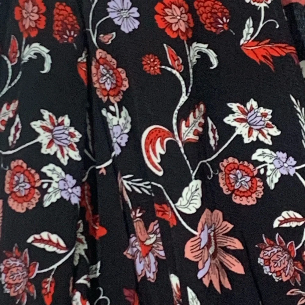 Banana Republic - Floral Puff Sleeve Peplum‎ Wrap Top S